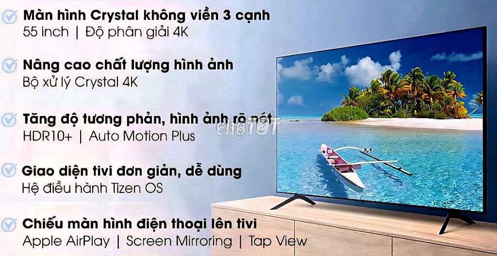 TV Samsung 55AU7700 55in 4K Giọng Nói BH 10/2026. Mua bán Tivi, Âm thanh tại Quận 8 Tp Hồ Chí Minh được đăng bởi Nguyen nguyen hình 3