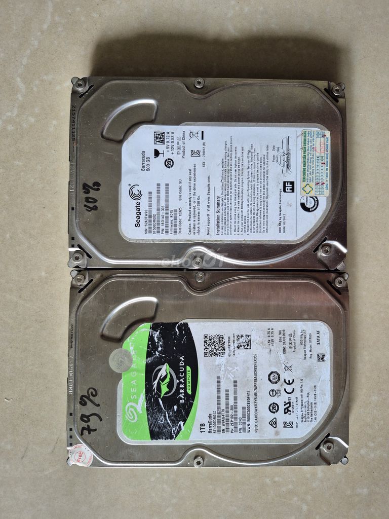 Thanh lý 4 hdd từ 320gb tới 1tb sk dưới 100%. Mua bán Linh kiện (RAM, Card...) tại Quận Bình Tân Tp Hồ Chí Minh được đăng bởi Nguyễn Hoàng Sơn hình 1