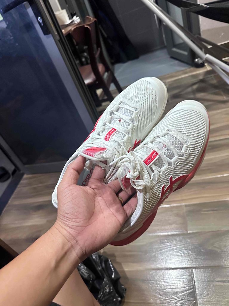 Giày thể thao Asics Ff3 Trắng Đỏ Size 45. Mua bán Giày dép tại Quận Tân Phú Tp Hồ Chí Minh được đăng bởi Hào Trần hình 1