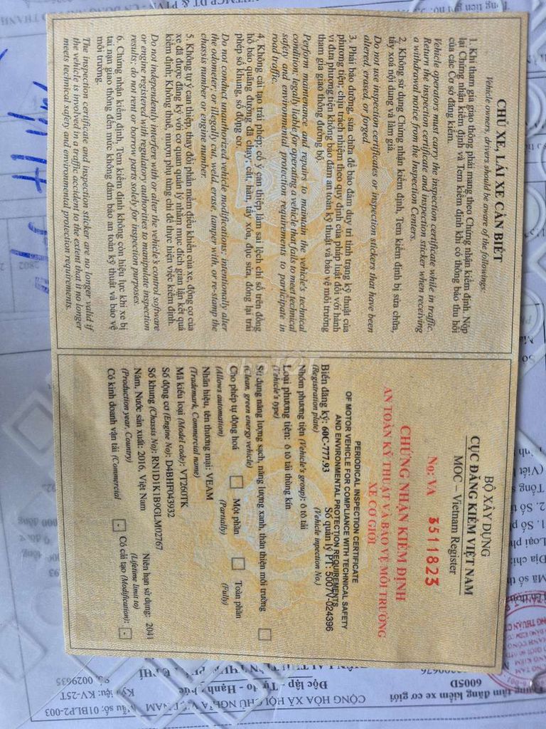 Xe zin 100%. Mới chay 77000.Thùng 6m10. 1T8 .9 chủ. Mua bán Xe tải, xe ben tại Thị xã Bến Cát Bình Dương được đăng bởi LÂM VĂN HẸN hình 6