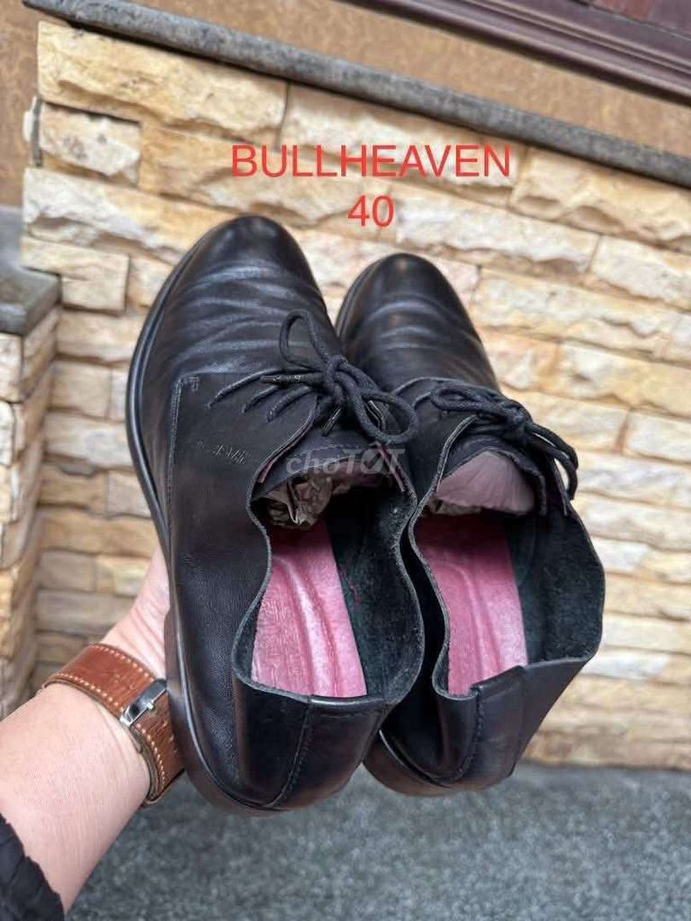 Giày công sở BULLHEAVEN Da bò Đen Nam 40. Mua bán Giày dép tại Huyện Thanh Trì Hà Nội được đăng bởi Hoa Le hình 1