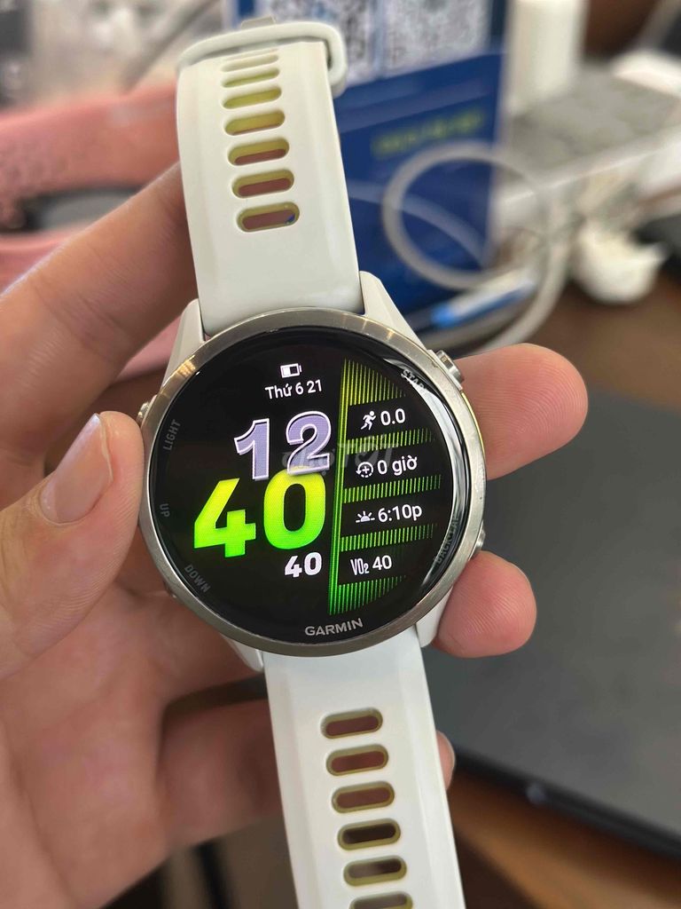 Đồng hồ thông minh Garmin Forerunner 970 Trắng Đẹp. Mua bán Thiết bị đeo thông minh tại Quận 3 Tp Hồ Chí Minh được đăng bởi Mạnh Phi hình 1