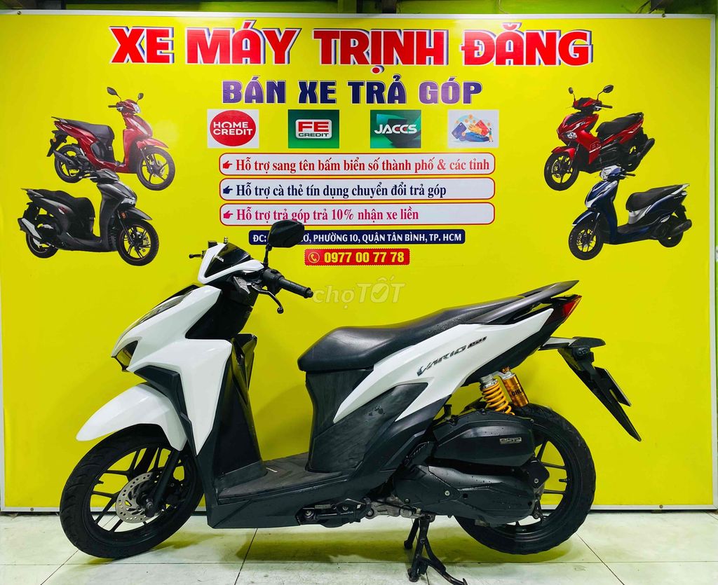 Honda vario 125 hỗ trợ trả góp.nợ xấu trả 70%