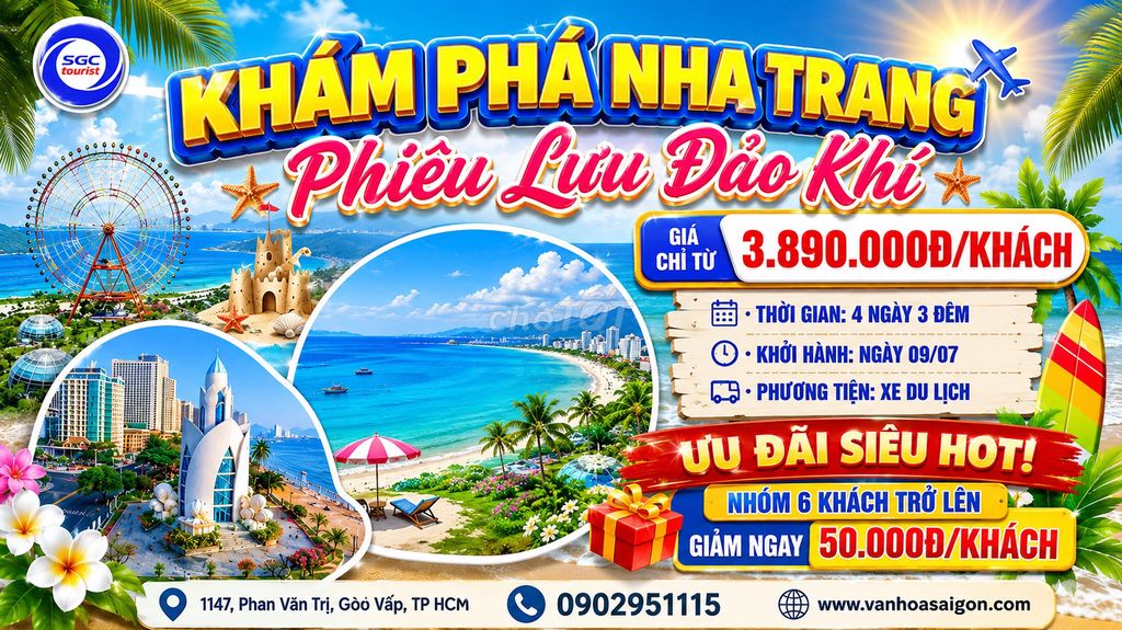 Nha Trang 4N3Đ SGC. Du lịch tại Quận Gò Vấp Tp Hồ Chí Minh được đăng bởi ĐOÀN THỊ CẨM LY hình 1