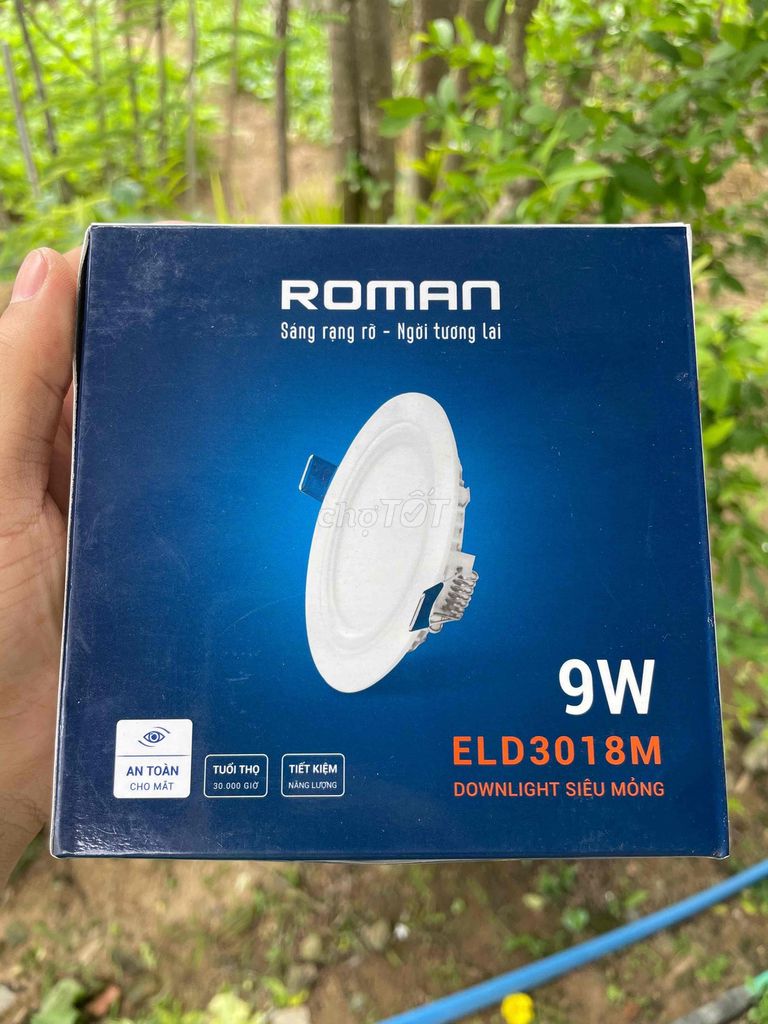 Đèn Downlight Roman ELD3018M 9W Trắng. Mua bán Đèn tại Huyện Bình Chánh Tp Hồ Chí Minh được đăng bởi Ductran hình 1