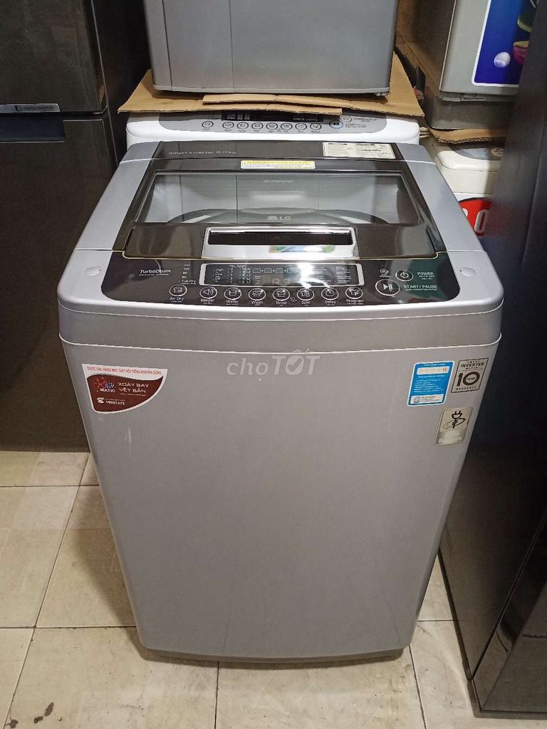 LG 8kg INVERTER zin đẹp sài tốt có BH bao lắp đặt