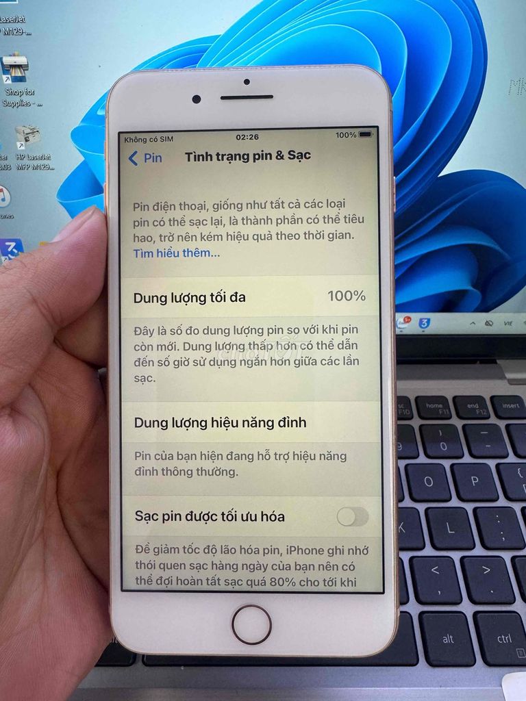 Apple iPhone 8 Plus 64GB Vàng 98.5% mới. Mua bán Điện thoại tại Quận 6 Tp Hồ Chí Minh được đăng bởi QUỐC THIÊN BÁN GÓP 0 ĐỒNG  hình 1