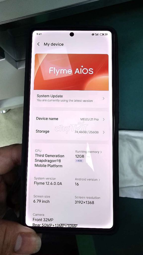 Meizu 21 Pro 256GB Đen Đã sử dụng. Mua bán Điện thoại tại Huyện Việt Yên Bắc Giang được đăng bởi Ngô Việt Tân hình 1