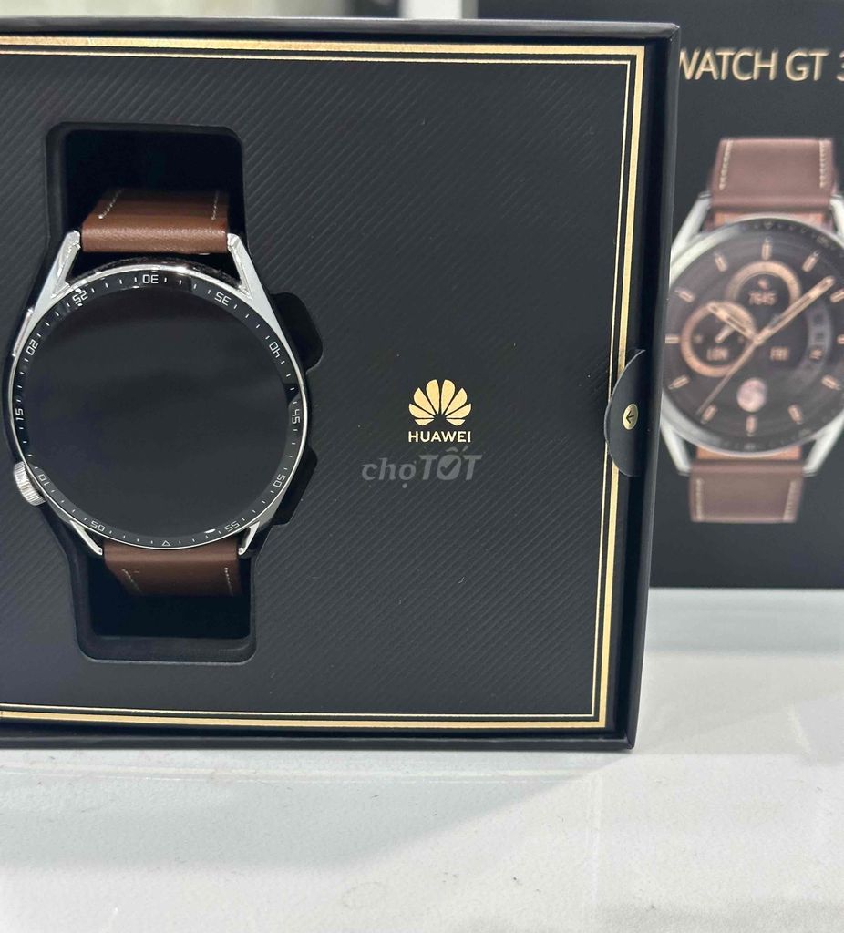 -Huawei watch GT 3 46mm fullbox bản dây da