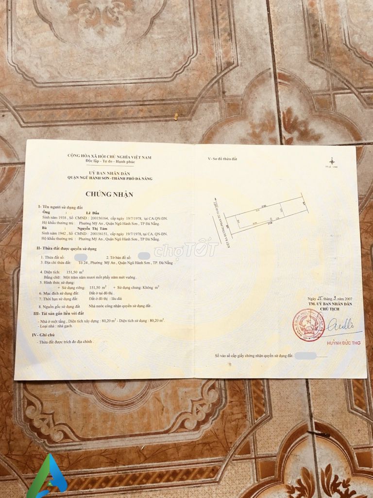 BÁN ĐẤT KIỆT 151m2 ĐƯỜNG PHAN TỨ,MỸ AN,NGŨ HÀNH SƠN