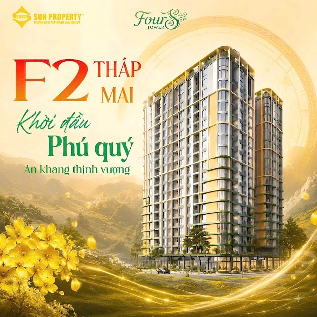  mở bán căn hộ Fours tòa  F2 view sông-biển,hỗ trợ vay 70%,sổ lâu dài