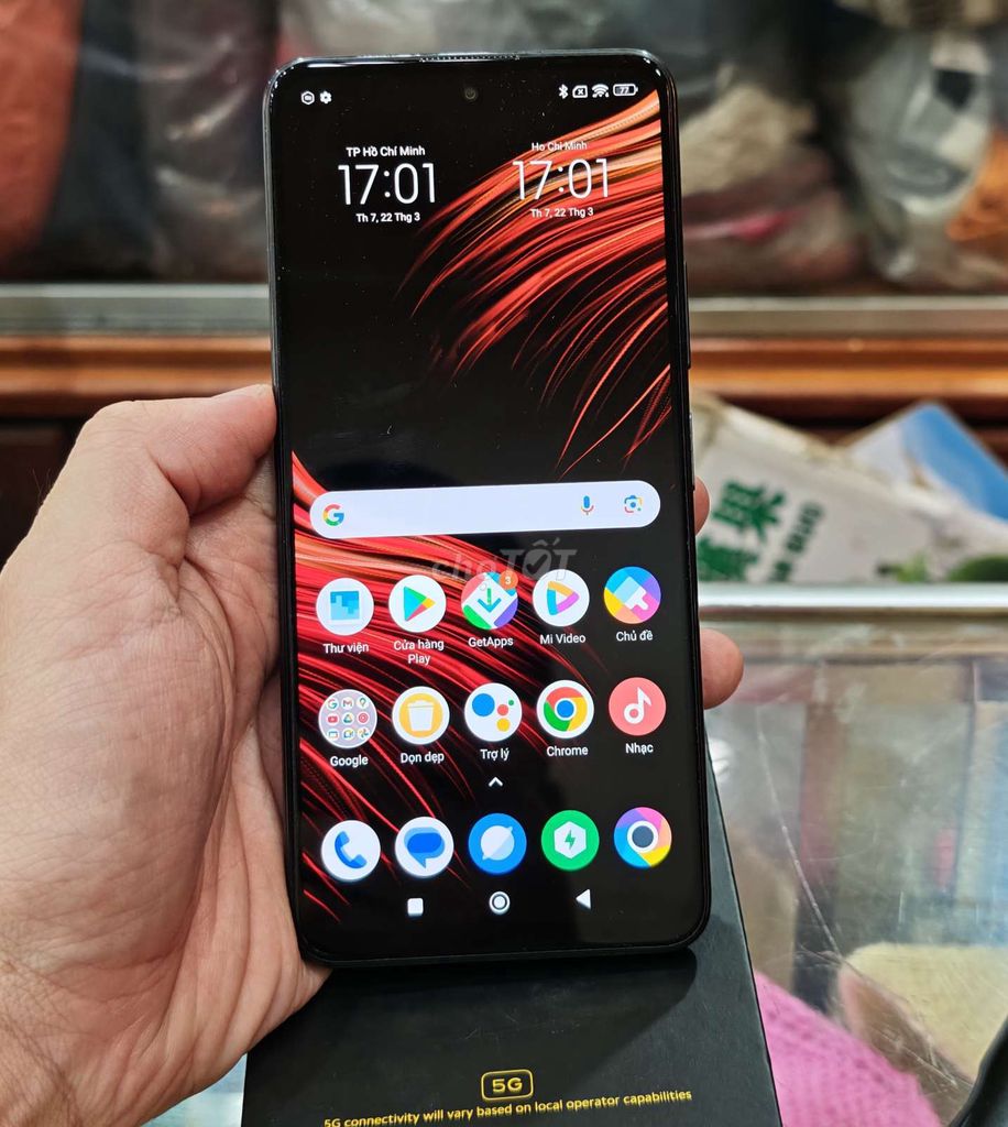 Poco X3 GT đen 128Gb 8Gb Ram đủ hộp cáp sạc gốc