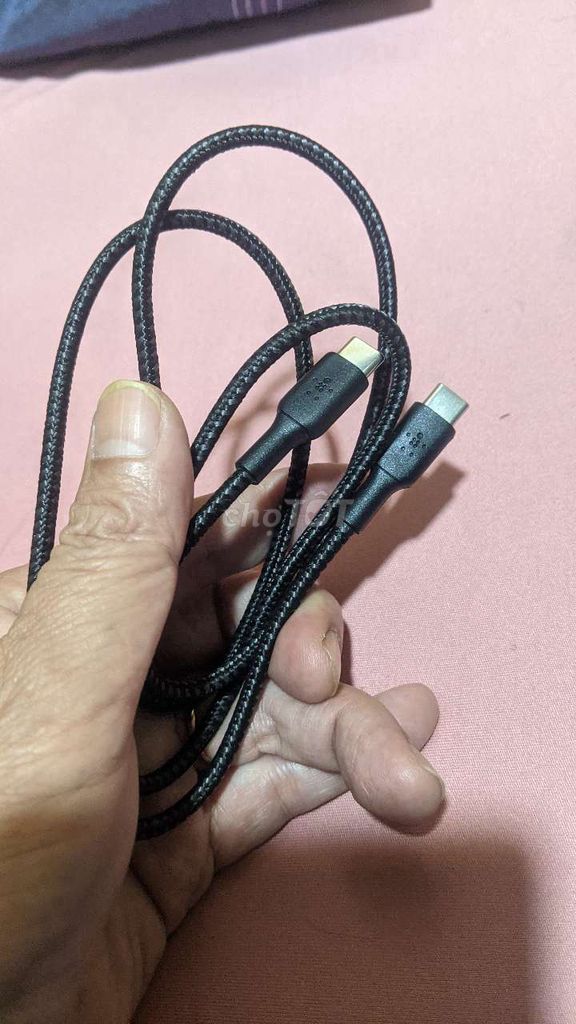 Cáp sạc Belkin C to C Đen. Mua bán Phụ kiện (Màn hình, Chuột...) tại Thành phố Phan Thiết Bình Thuận được đăng bởi Trung Thành hình 1
