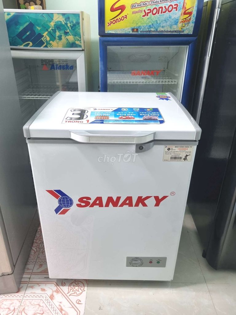 Thanh lý Tủ đông Sanaky 100L zin 100% giá rẻ