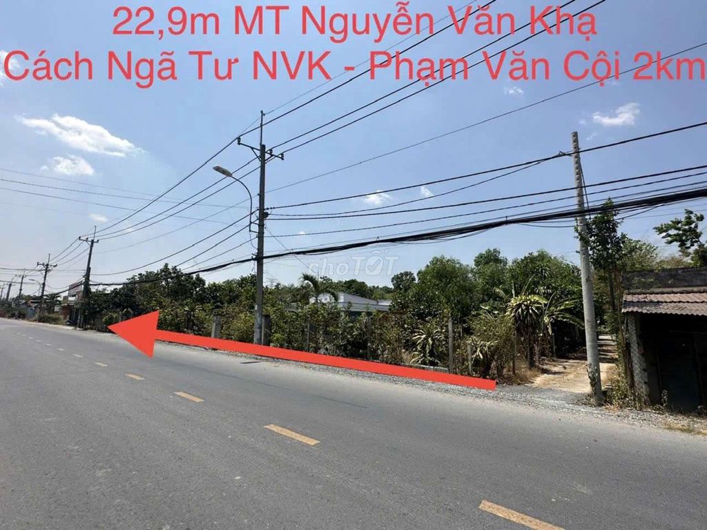 1000m2 mặt tiền nguyễn văn khạ giá 7 tỷ