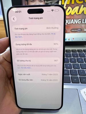 iPhone 15 Pro Max 512GB Xanh Đã dùng