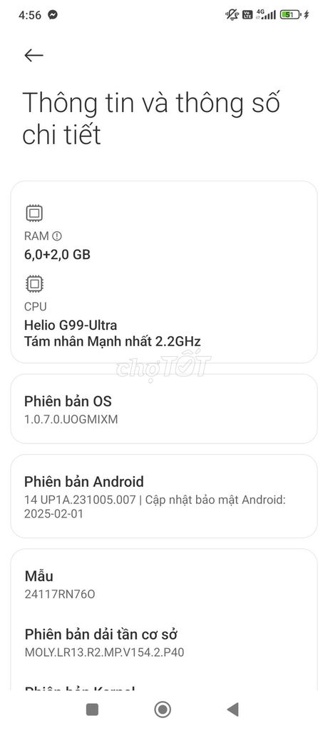 Xiaomi Redmi Note 14 8GB. Mua bán Điện thoại tại Quận Cẩm Lệ Đà Nẵng được đăng bởi lê văn long hình 1