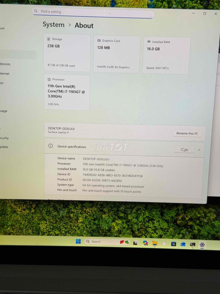 Microsoft Surface Laptop 4 i7 15 inch 16/256. Mua bán Laptop tại Quận Tân Bình Tp Hồ Chí Minh được đăng bởi Mai tri tân hình 1