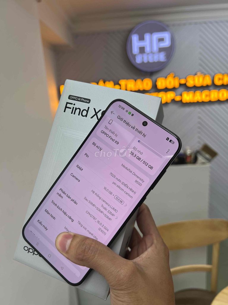 Oppo Find X9 5G 512GB Đen. Mua bán Điện thoại tại Thành phố Đà Lạt Lâm Đồng được đăng bởi HPSTORE ĐÀ LẠT hình 1