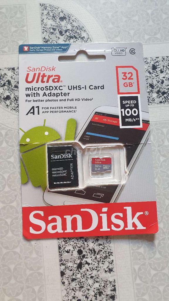 Thẻ nhớ SanDisk Ultra microSDXC 32GB Adapter. Mua bán Phụ kiện (Màn hình, Chuột...) tại Quận 12 Tp Hồ Chí Minh được đăng bởi Nguyễn Huy Hải hình 1