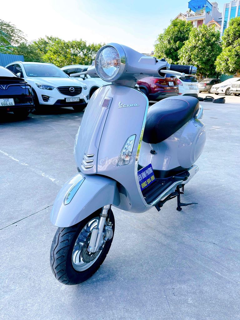 vespa dkbike xám ánh hồng ắc quy lướt