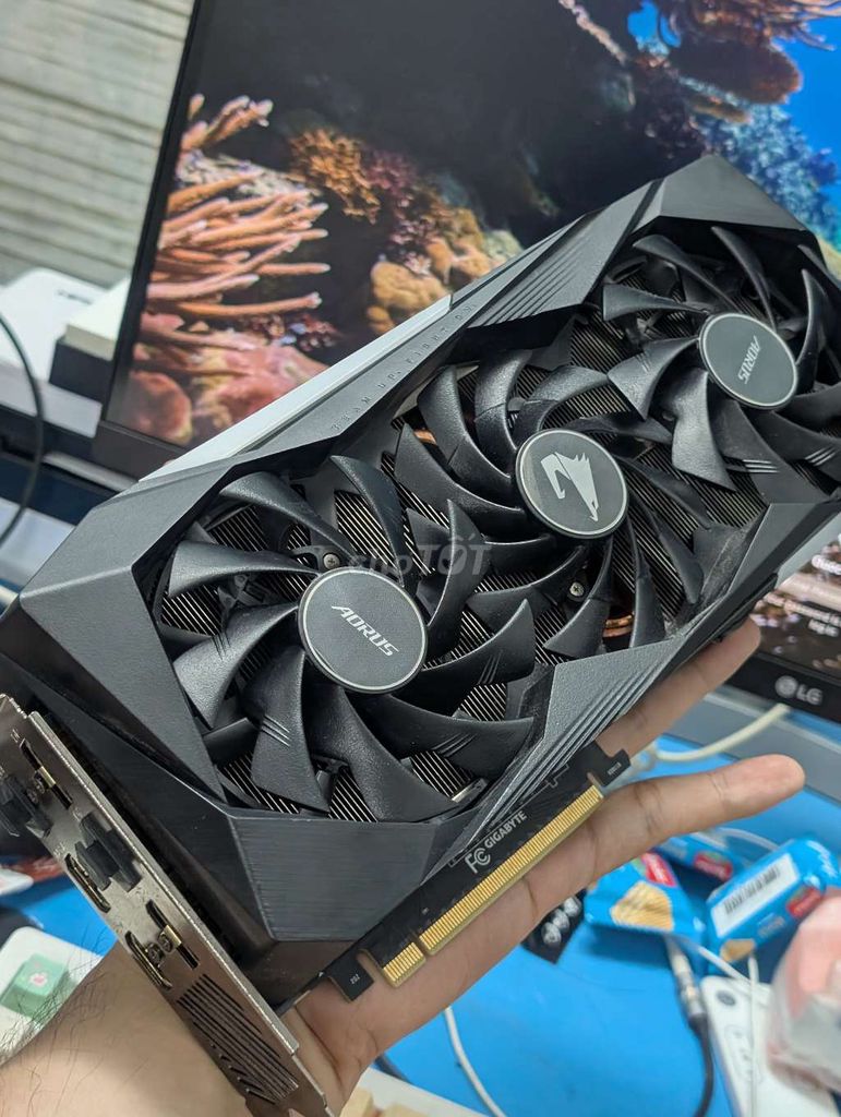 Card đồ họa Aorus 3070 Đen 8GB màn Led. Mua bán Linh kiện (RAM, Card...) tại Quận Bình Thạnh Tp Hồ Chí Minh được đăng bởi thong hình 1