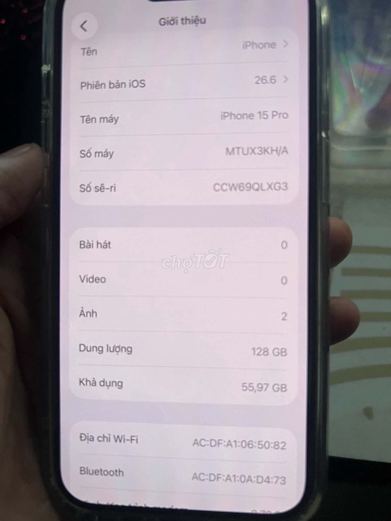 iPhone 15 Pro 128Gp. Mua bán Điện thoại tại Huyện Việt Yên Bắc Giang được đăng bởi Chiến  hình 1