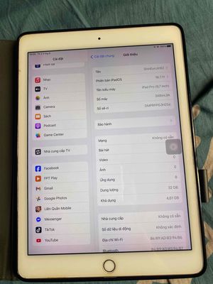 ipad pro 9.7 32gb 4G mày rose gold. Mua bán Máy tính bảng tại Thành phố Bảo Lộc Lâm Đồng được đăng bởi Hong Liem Ton