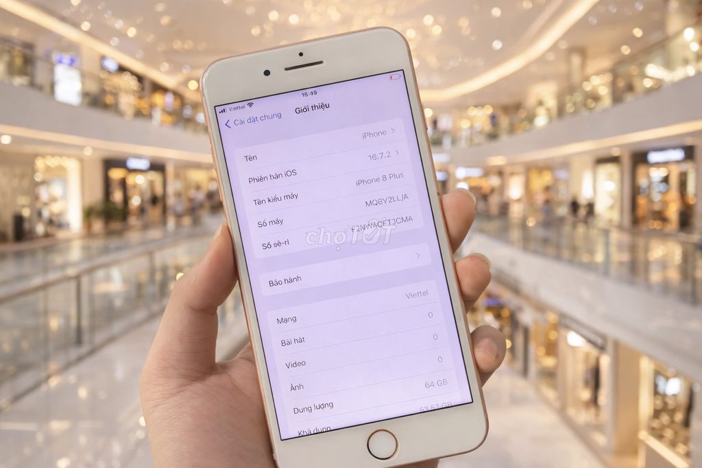 Apple iPhone 8 Plus 64GB Vàng hồng. Mua bán Điện thoại tại Quận Đống Đa Hà Nội được đăng bởi Sang Phan hình 1