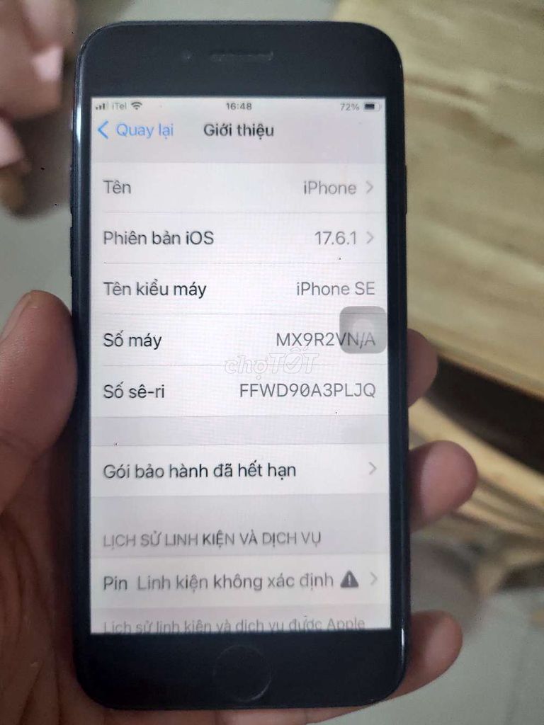 Apple iPhone SE Đen iOS 17.6.1. Mua bán Điện thoại tại Thành phố Buôn Ma Thuột Đắk Lắk được đăng bởi Nguyễn Thành hình 1