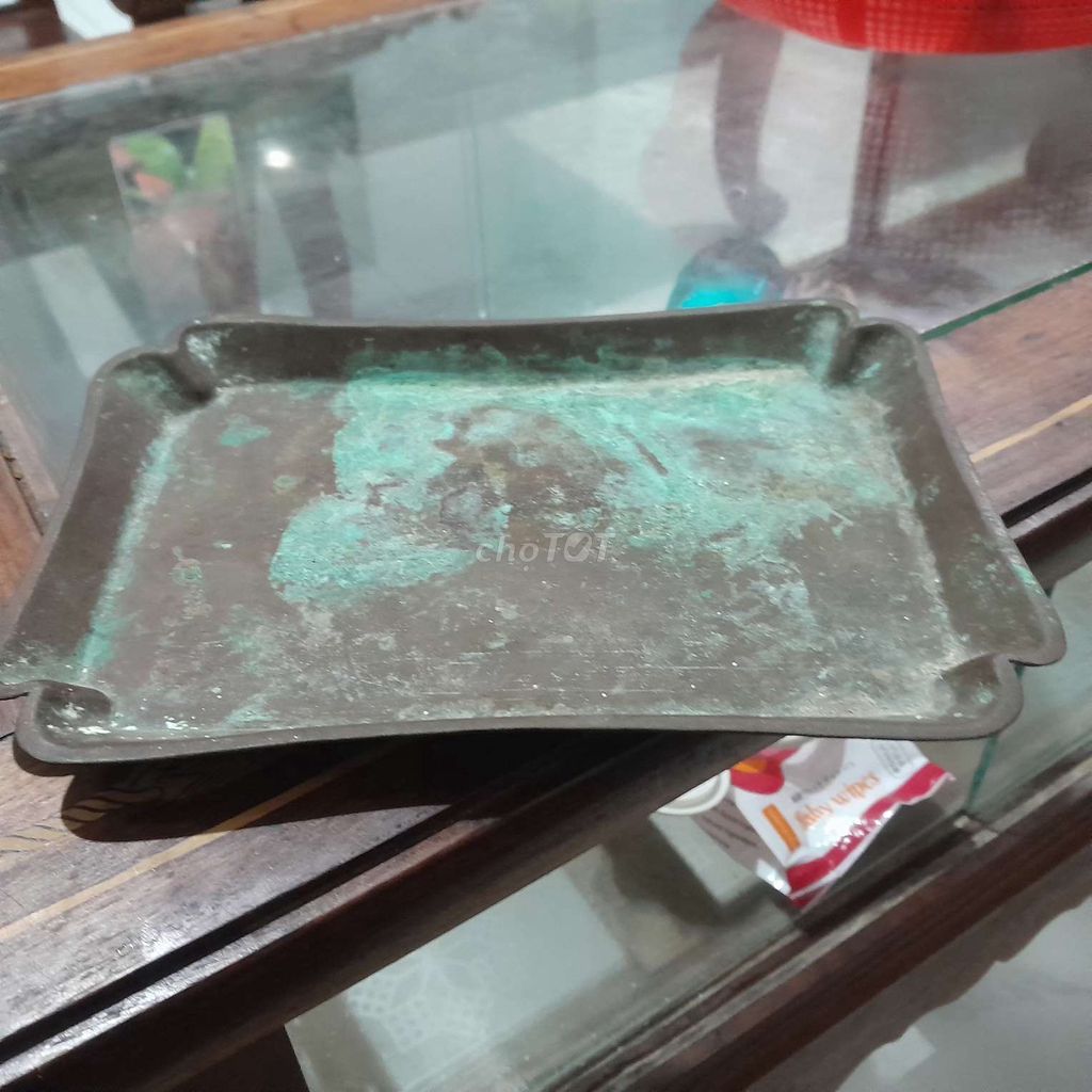 Mâm đồng 15x20cm Cổ xưa