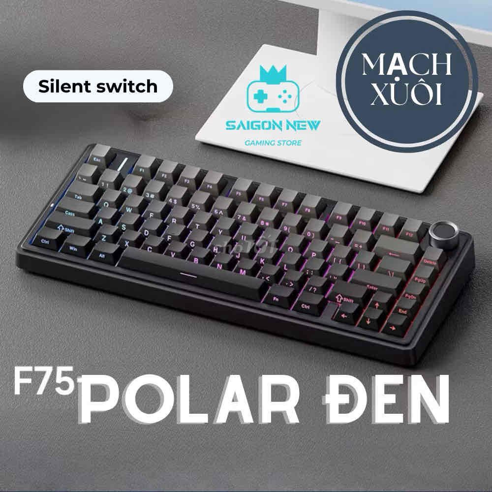 Bàn phím cơ Aula F75 Polar Đen Silent switch. Mua bán Phụ kiện (Màn hình, Chuột...) tại Quận Gò Vấp Tp Hồ Chí Minh được đăng bởi Nguyen Hoang hình 1