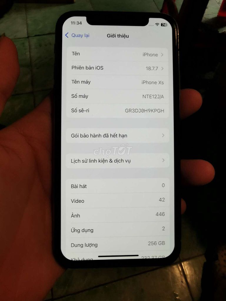 Apple iPhone XS 256GB Trắng. Mua bán Điện thoại tại Quận Hải Châu Đà Nẵng được đăng bởi hoàng lê hình 1