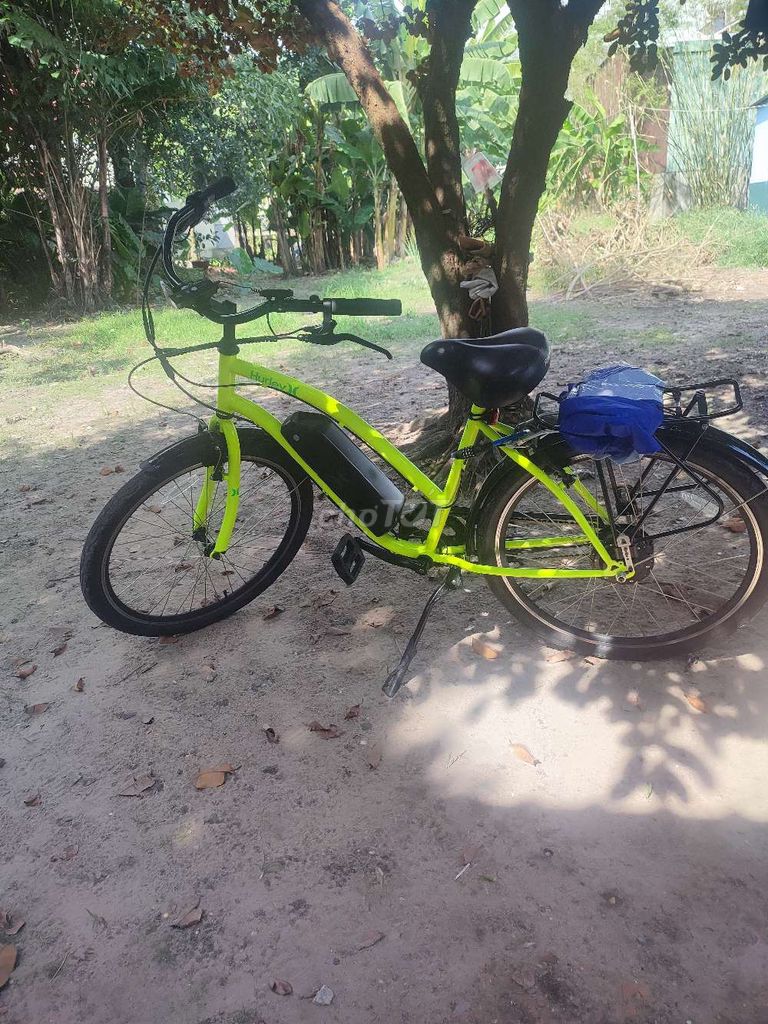 Xe đạp điện Hurley màu Vàng chanh. Mua bán Xe điện tại Huyện Hóc Môn Tp Hồ Chí Minh được đăng bởi kevin hình 3