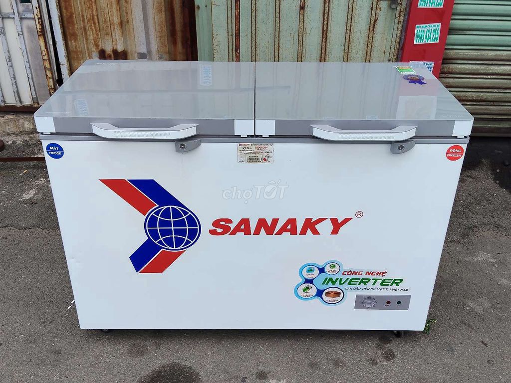 Tủ đông mát Sanaky 370 lít Inverter Trắng. Mua bán Tủ lạnh tại Thành phố Dĩ An Bình Dương được đăng bởi DUY ANH hình 1