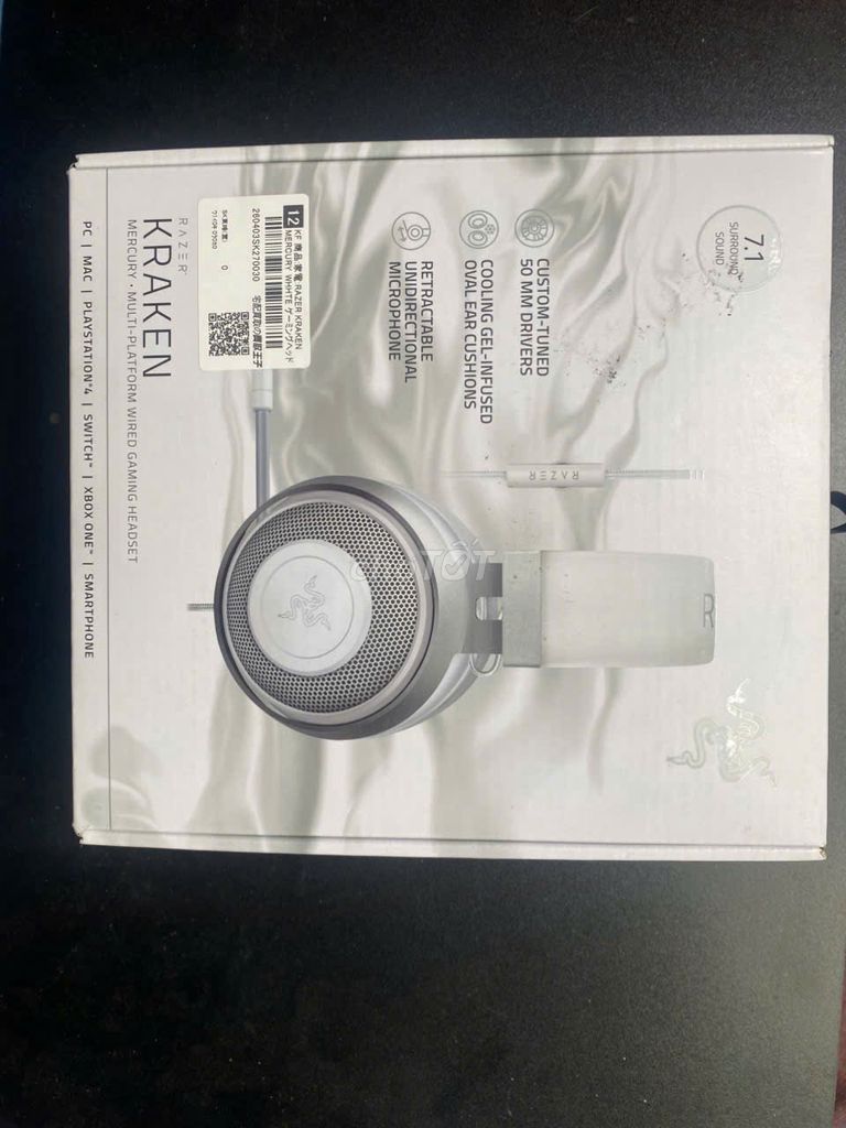 Razer Kraken Mercury White - 99% Fullbox. Mua bán Tivi, Âm thanh tại Quận Bắc Từ Liêm Hà Nội được đăng bởi Đức Đỗ hình 1