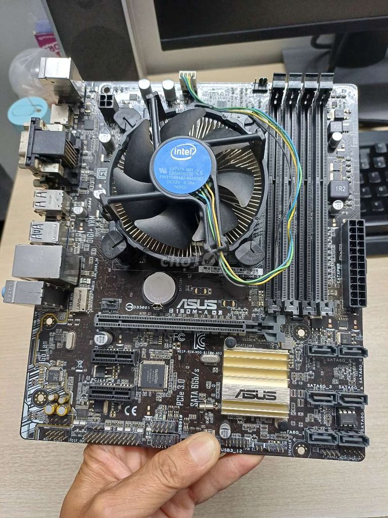 Combo Mainboard ASUS B150M-A D3 + i5 6600 Zin Mới