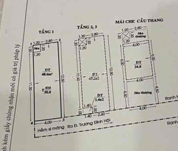 Bán Nhà Trương Đình Hội Q8 sát Võ Văn Kiệt. 50m2 Ngan4m - 4 Tầng - 4PN