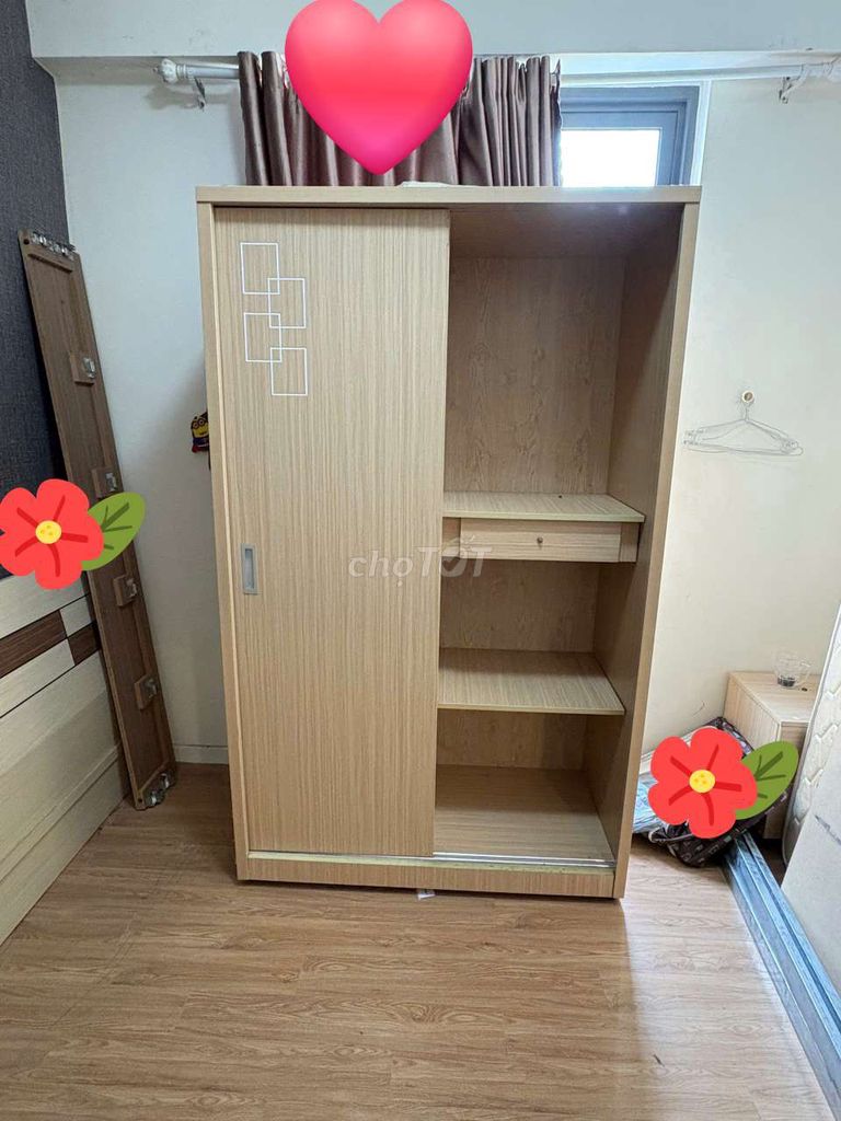 Tủ quần áo Gỗ công nghiệp Vàng nhạt Cửa lùa. Mua bán Tủ, kệ gia đình tại Quận 12 Tp Hồ Chí Minh được đăng bởi Diep Giang hình 1