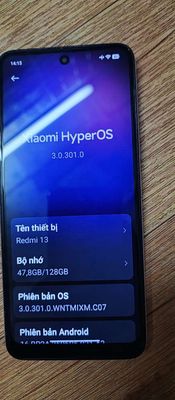 Xiaomi Redmi 13 128GB trắng gl ip ngang tầm