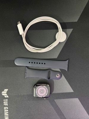 Apple Watch S7 45mm Thép đen esim