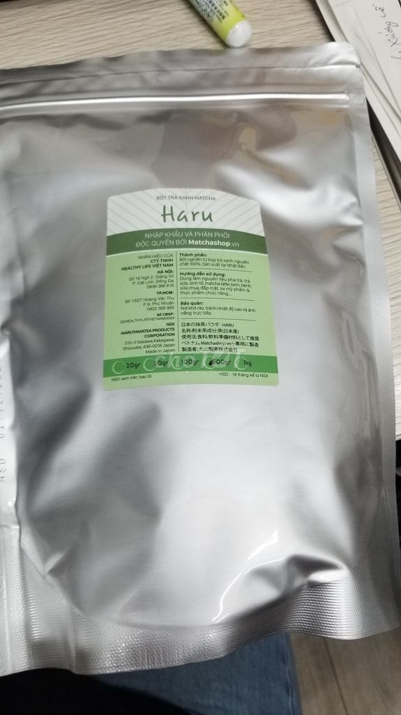 Bột trà xanh Haru Nhật Bản. Mua bán Đồ ăn, thực phẩm và các loại khác tại Quận 1 Tp Hồ Chí Minh được đăng bởi Hong Nhung hình 1