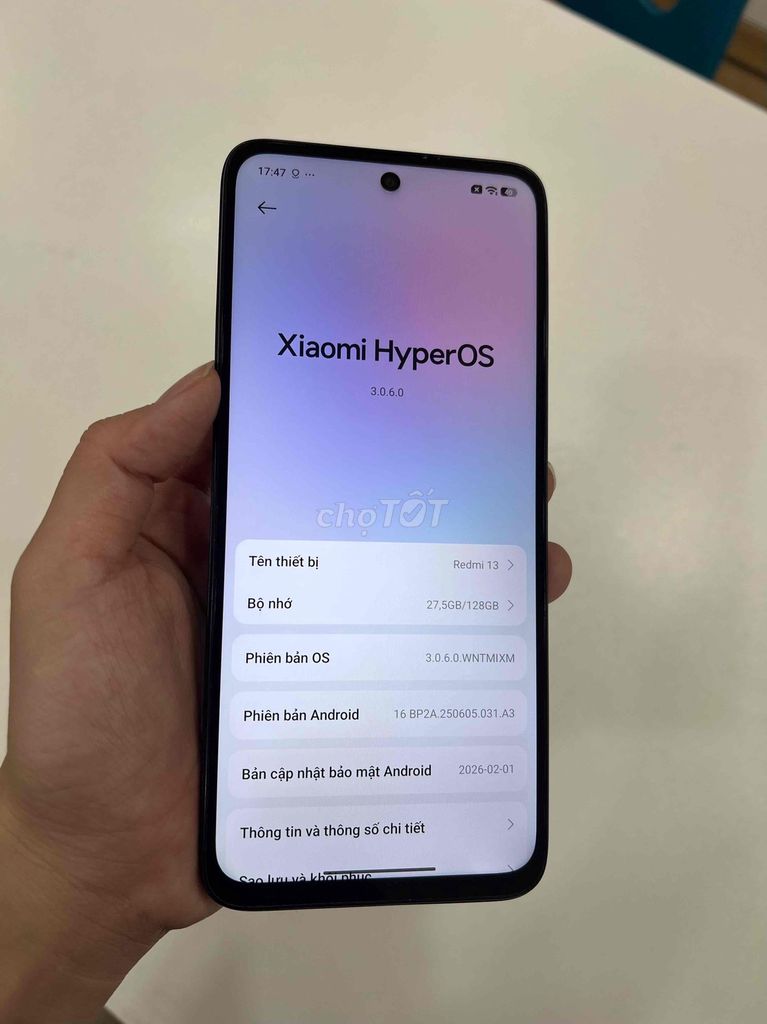 Xiaomi Redmi 13 6GB/128GB Đen 98%. Mua bán Điện thoại tại Quận Gò Vấp Tp Hồ Chí Minh được đăng bởi Quang Minh Mobile  hình 1