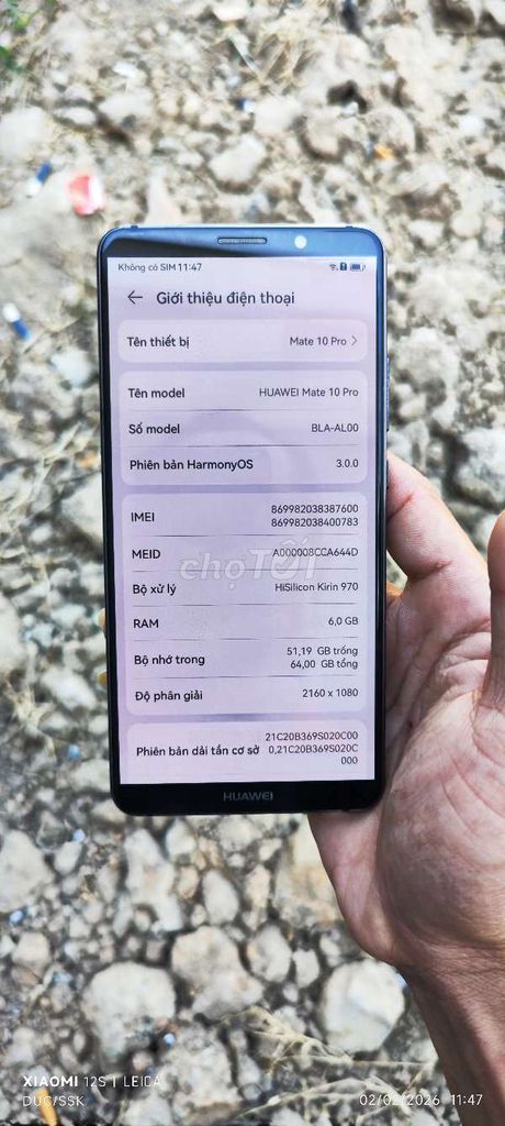 Không dùng cấn bán Mate10Pro. Mua bán Điện thoại tại Thị xã Bến Cát Bình Dương được đăng bởi Hàn Lập hình 1