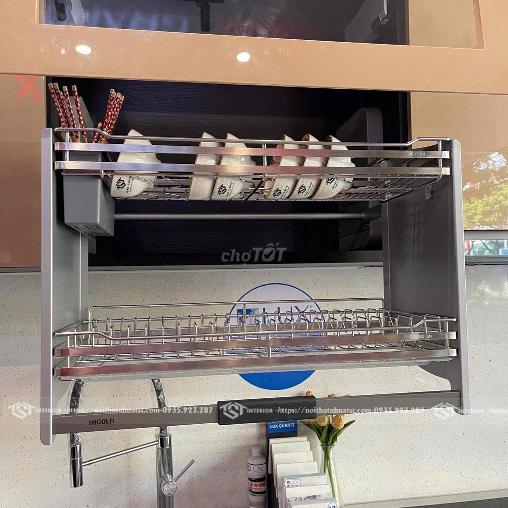 Giá bát nâng hạ Higold 401323 Inox 304. Mua bán Dụng cụ nhà bếp tại Quận Hải Châu Đà Nẵng được đăng bởi Nội thất tủ bếp TST hình 1