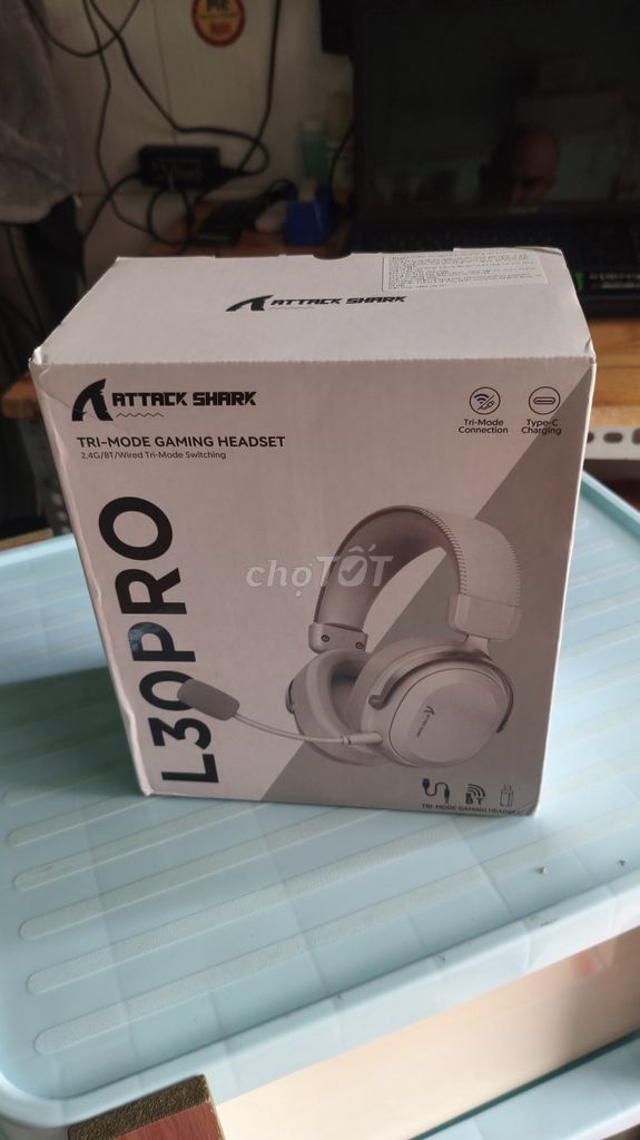 Tai nghe Bluetooth Attack Shark L30 Pro Đỏ đen. Mua bán Tivi, Âm thanh tại Huyện Nhà Bè Tp Hồ Chí Minh được đăng bởi Võ Thị Lan Hương hình 1