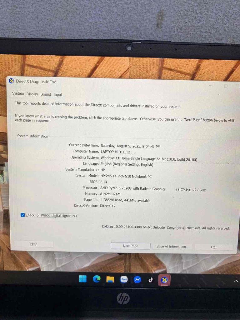HP 245 14 inch G10 R5 7520U 8GB/512GB Xám. Mua bán Laptop tại Thành phố Buôn Ma Thuột Đắk Lắk được đăng bởi Khánh Điên hình 1