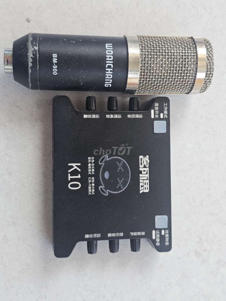 Micro thu âm WoaiChang BM-900 Đen kèm Sound card. Mua bán Tivi, Âm thanh tại Huyện Hòa Vang Đà Nẵng được đăng bởi Vầng Trăng Khuyết hình 1