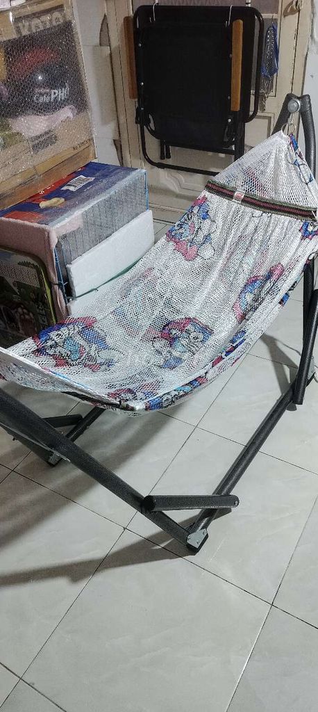 Võng xếp trẻ em lưới trắng gần như mới. Mua bán Nội thất, đồ gia dụng khác tại Quận Bình Tân Tp Hồ Chí Minh được đăng bởi Hieu Quach David hình 1