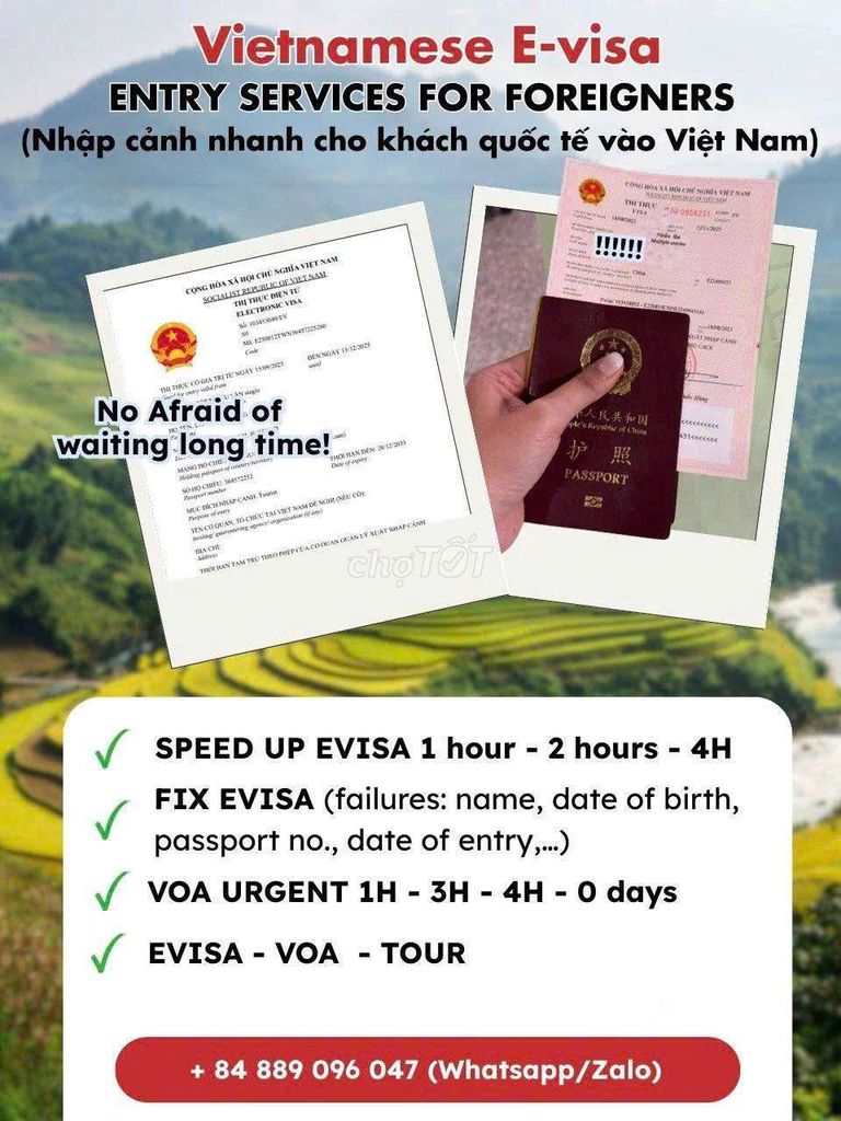 Evisa Việt Nam 90 ngày (Single/Multiple). Dịch vụ tại Quận 3 Tp Hồ Chí Minh được đăng bởi Đoàn Thị Thu Thảo hình 1